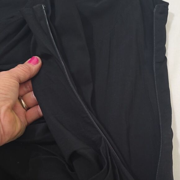 LEON MAX Limited Edition one Elegant Black One-Shoulder Dress XSP - Picture 7 of 10